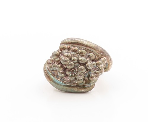925 Sterling Silver Vintage Ring BAT AMI Pomegranate Seed Cluster  Sz 8  RG33667 - Picture 2 of 8
