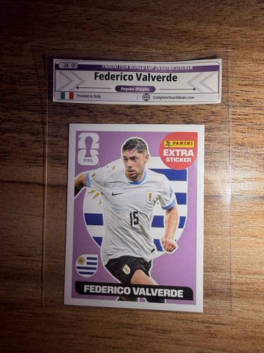 Federico Valverde — Panini FIFA World Cup 2026 Regular Extra sticker