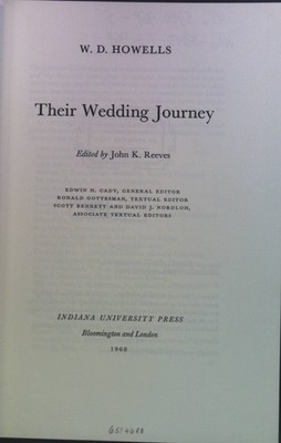 Their Wedding Journey. Howells, W.D.: