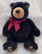 Retired Gund Blakeford Black Teddy Bear 14 Plush Stuffed Animal Toy w/o Tags