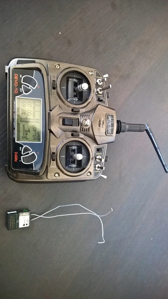 DEVENTION DEVO 10 Controller Sender RC FUNK Flugzeug Hubschrauber Set Dx6i 7 - Bild 2 von 4