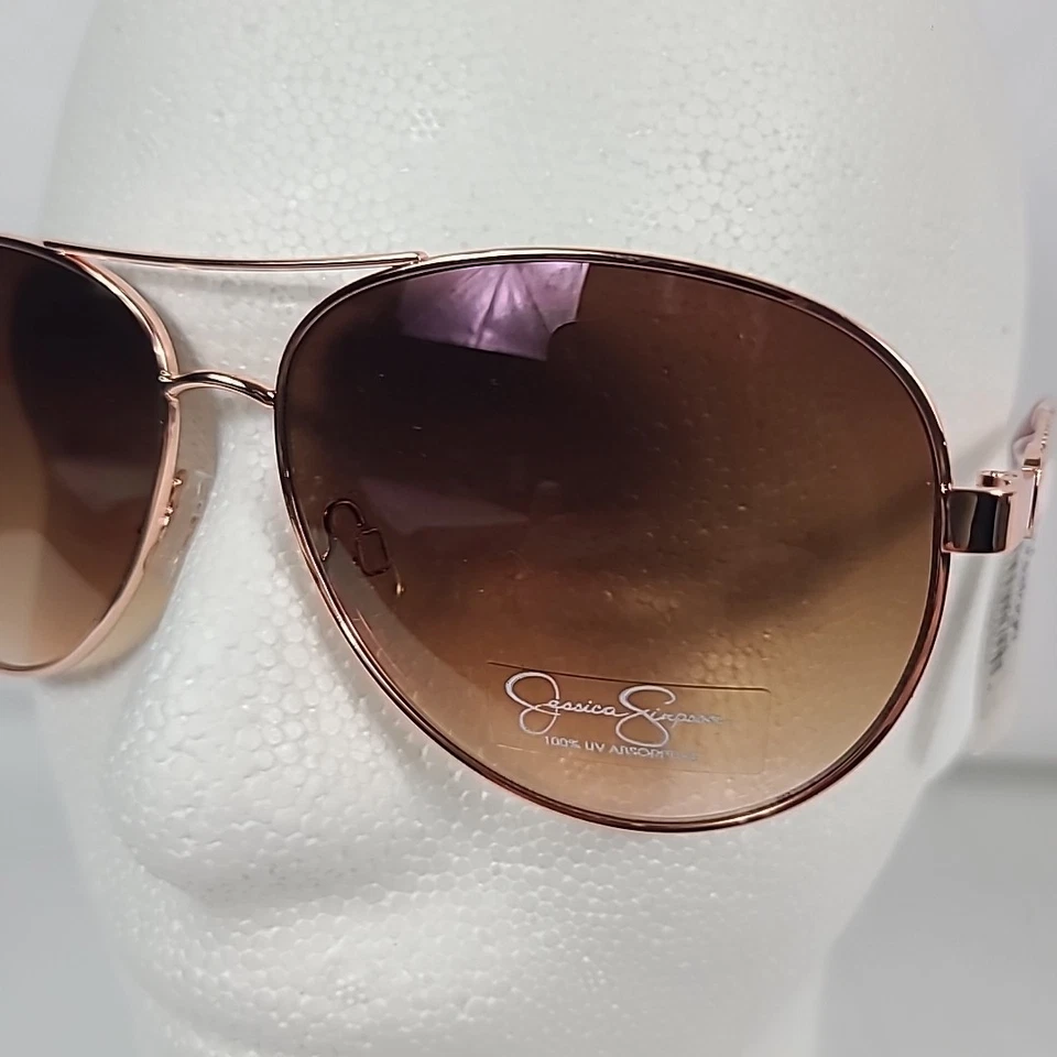 Новый с Ярлыками Jessica Simpson металлический авиатор солнцезащитные очки золото / розовый - Изображение 2 из 4
