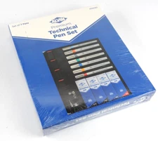 Alvin PTP07SET Technical Pen Box Set of 7 Drafting Architecture Artist Engineer