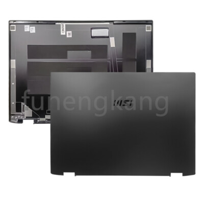 New for MSI Summit E16 Flip MS-1592 1593 16in Black Top Lid Top LCD Back Cover  