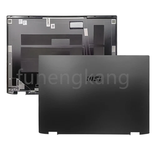 New for MSI Summit E16 Flip MS-1592 1593 16in Black Top Lid Top LCD Back Cover  