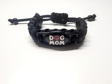 Dog Mom Adjustable Charm Bracelet Wristband Pet Dog Owner Lover of Dogs