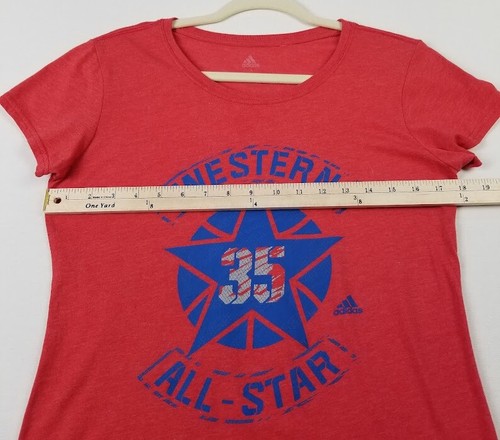 Kevin Durant T Shirt Women’s L Large Red 35 NBA Basketball Oklahoma City Thunder - Picture 7 of 10