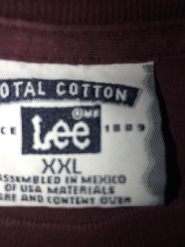 ARIZONA STATE SUN DEVILS T-Shirt von LEE SPORT Herren XXL VINTAGE Burgund ASU - Bild 4 von 5