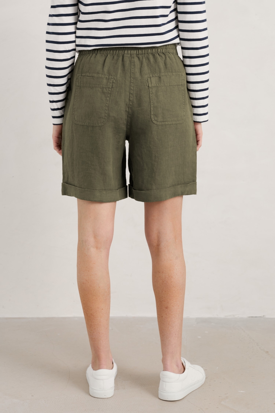 Seasalt Women's Shorts green Penderleith Linen Shorts Regular