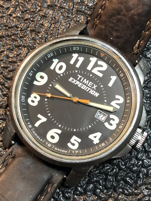 Timex Expedition 42mm Men s Watch WR50M Luminous Hands & Hours New Battery