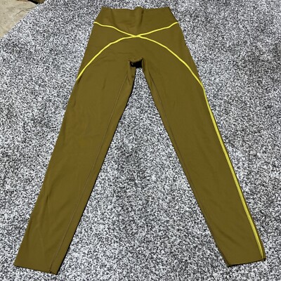 Offline by Aerie Goals 7/8 High Rise Olive Green Brown Size Small Legging Note