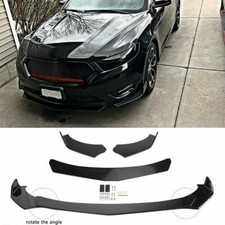 For Ford Taurus Sho Front Bumper Lip Splitter Chin Spoiler Boby Kit Glossy Black