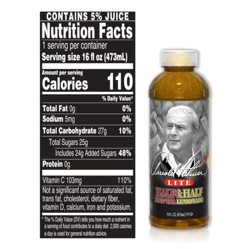 AriZona Arnold Palmer Half And Half - 16 Fl Oz (Pack Of 12) - Picture 2 of 5
