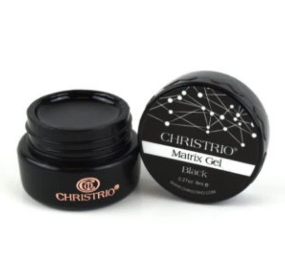 ¡¡Nuevo!! 3pk - Christrio - Gel matriz negra, cura LED/UV - 0,27 OZ - Envío rápido Foto 3 de 3