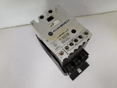 ALLEN BRADLEY 190-A40D MOTOR STARTER CONTACTOR 110/120V 50/60HZ SERIES B