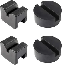 4 PCS Universal Heavy Duty 2-4 Ton Rubber Floor Jack Pad Adapter for Lifting Car