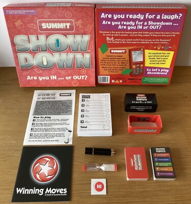 2008 SUMMIT Show Down Kartenspiel ''SMS-Spiel, das deine Themen kitzelt'' komplett