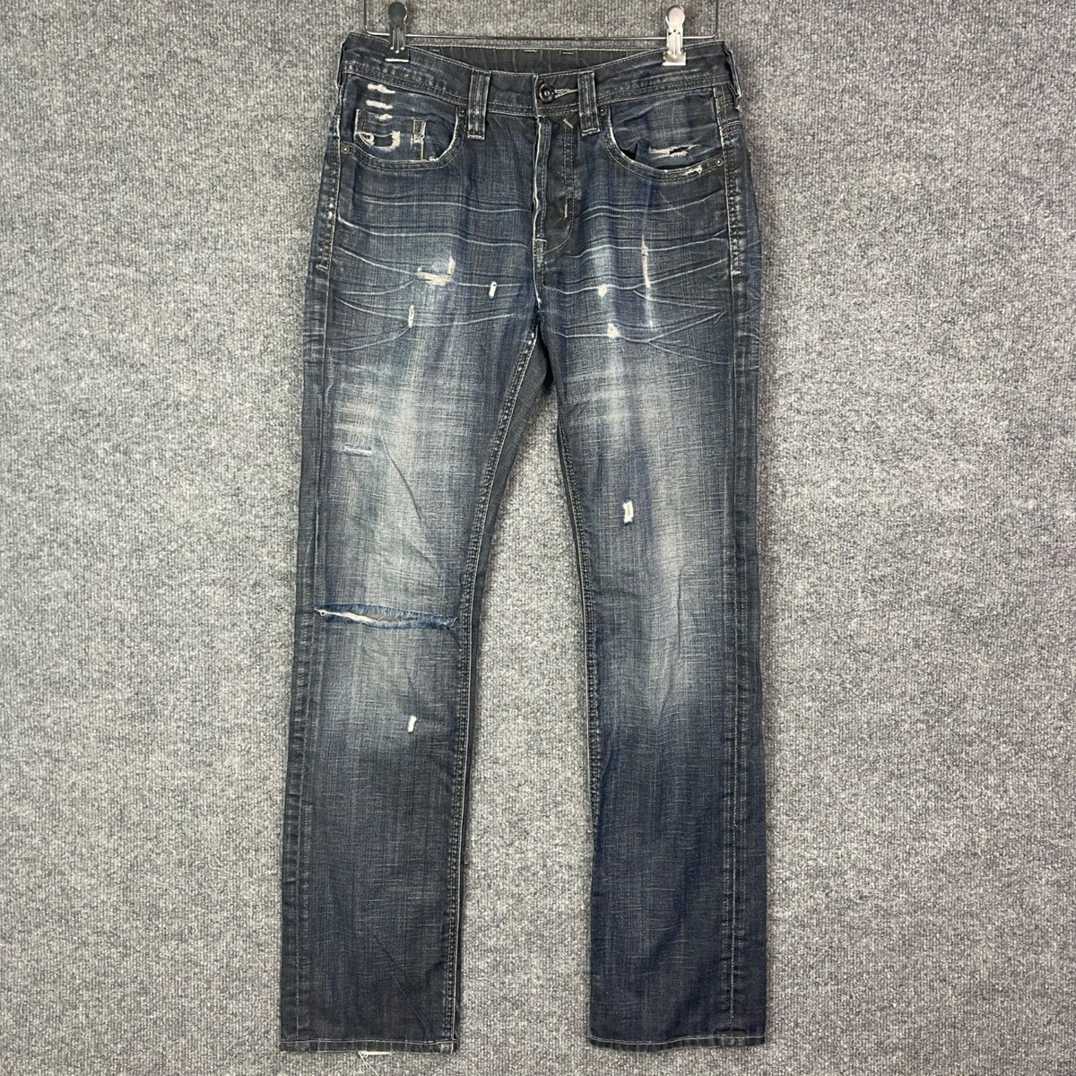 Buffalo David Bitton Men's Evan Basic Jeans Slim Button fly 31-32