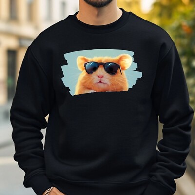 Hamster mit Brille Sweatshirt Kuschelig und Perfekt für jeden Anlass S bis 4XL