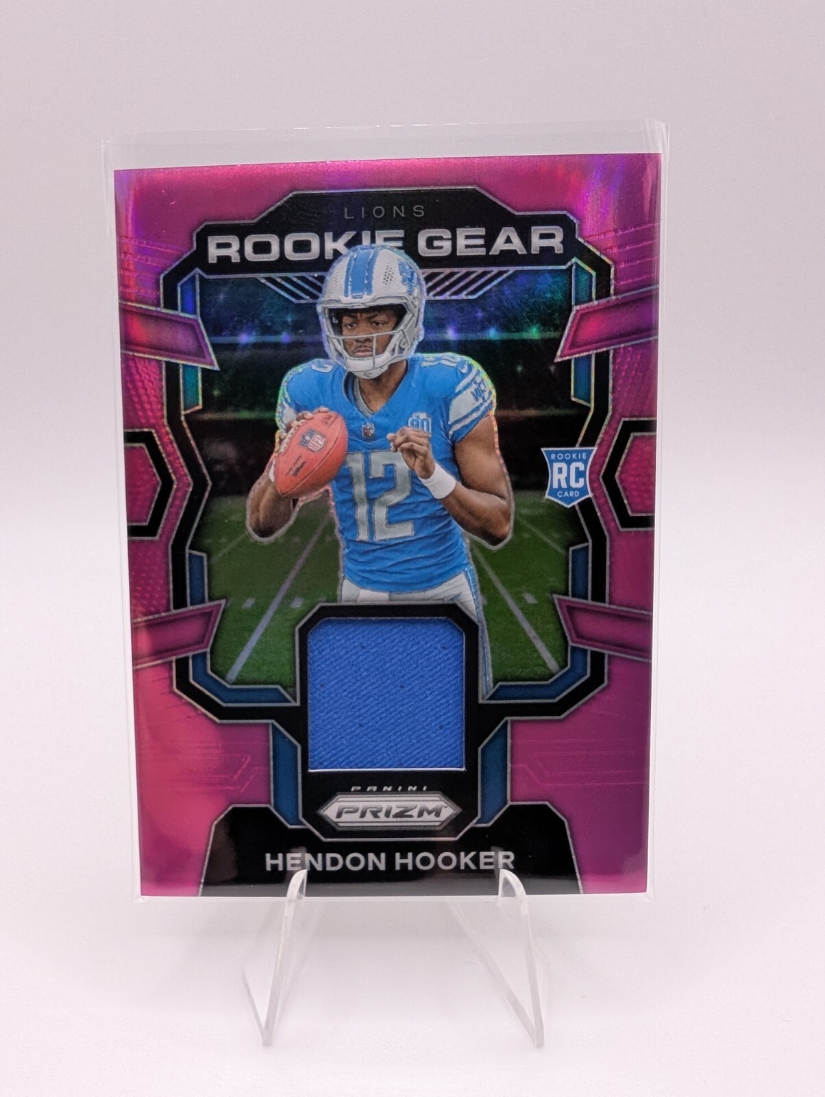 2023 Panini Prizm Hendon Hooker Rookie Gear Pink Prizm #RG-HH