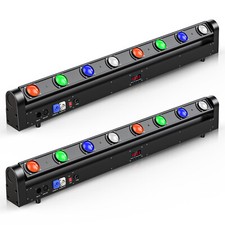 Versatile 8 Lens RGBW Moving Head LED Bar DMX512 Wall Washer KTV DJ