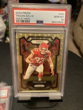 2023 Prizm #151 Travis Kelce PSA 10 Gold Vinyl  3/5!