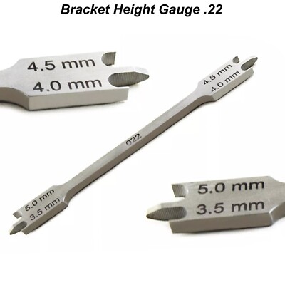 Orthodontic Bracket Height Positioning Gauge .22mm  Wick Type Dental Tools