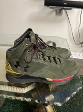 Under Armour Curry 1 Lux Suede Mid Downtown Green for sale | eBay