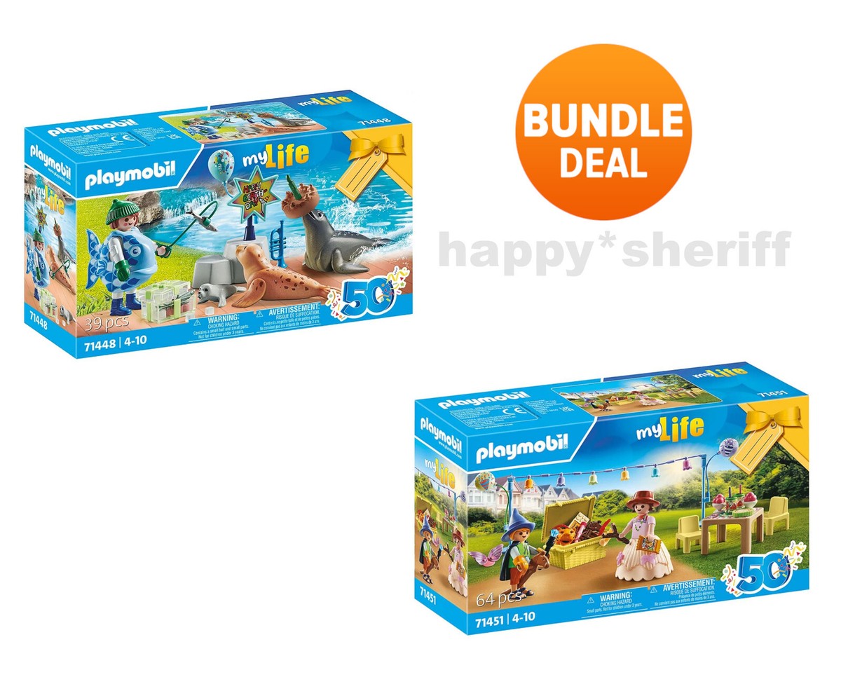 Playmobil Gift Sets 71448 and 71451 Seals Costumes 50 Years Promo
