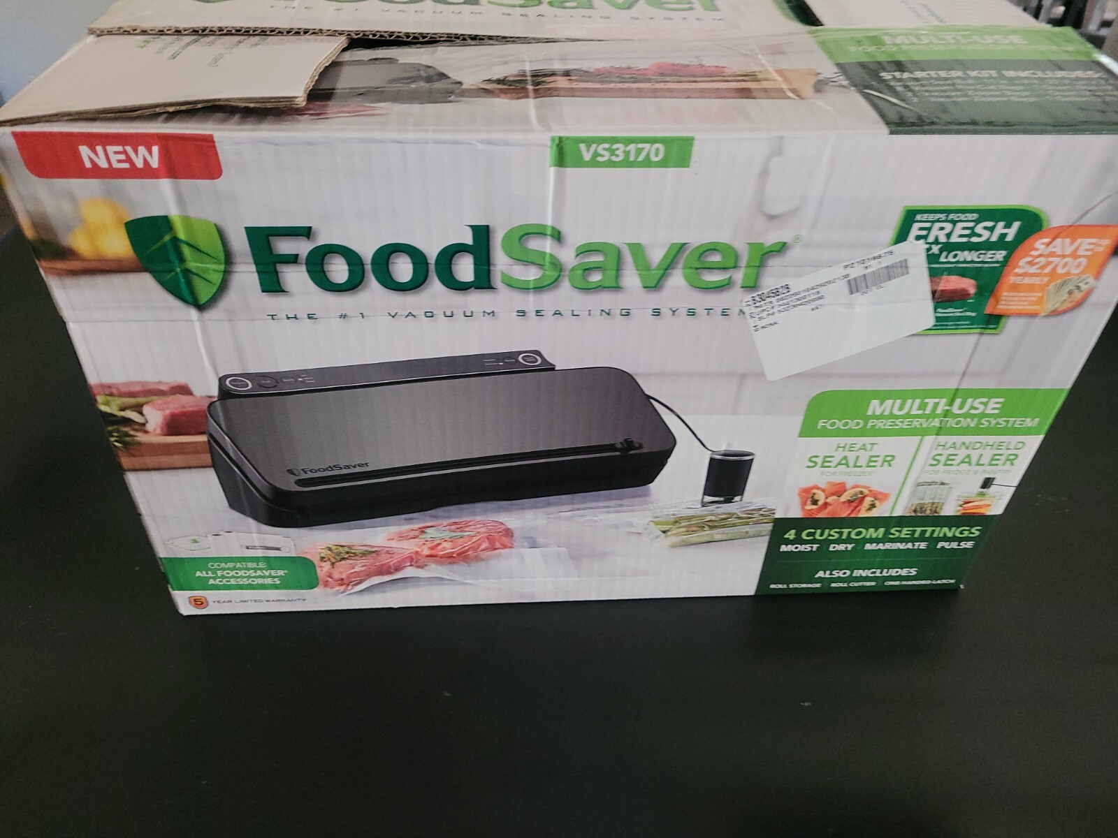 foodsaver vacuum sealer vs3170
