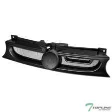 Topline For 1999-2006 Golf Mk4 ABT Aluminum Mesh Front Bumper Grille - Matte Blk