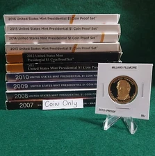 2010 S Presidential Dollar Proof Mallard Fillmore 13th In the series