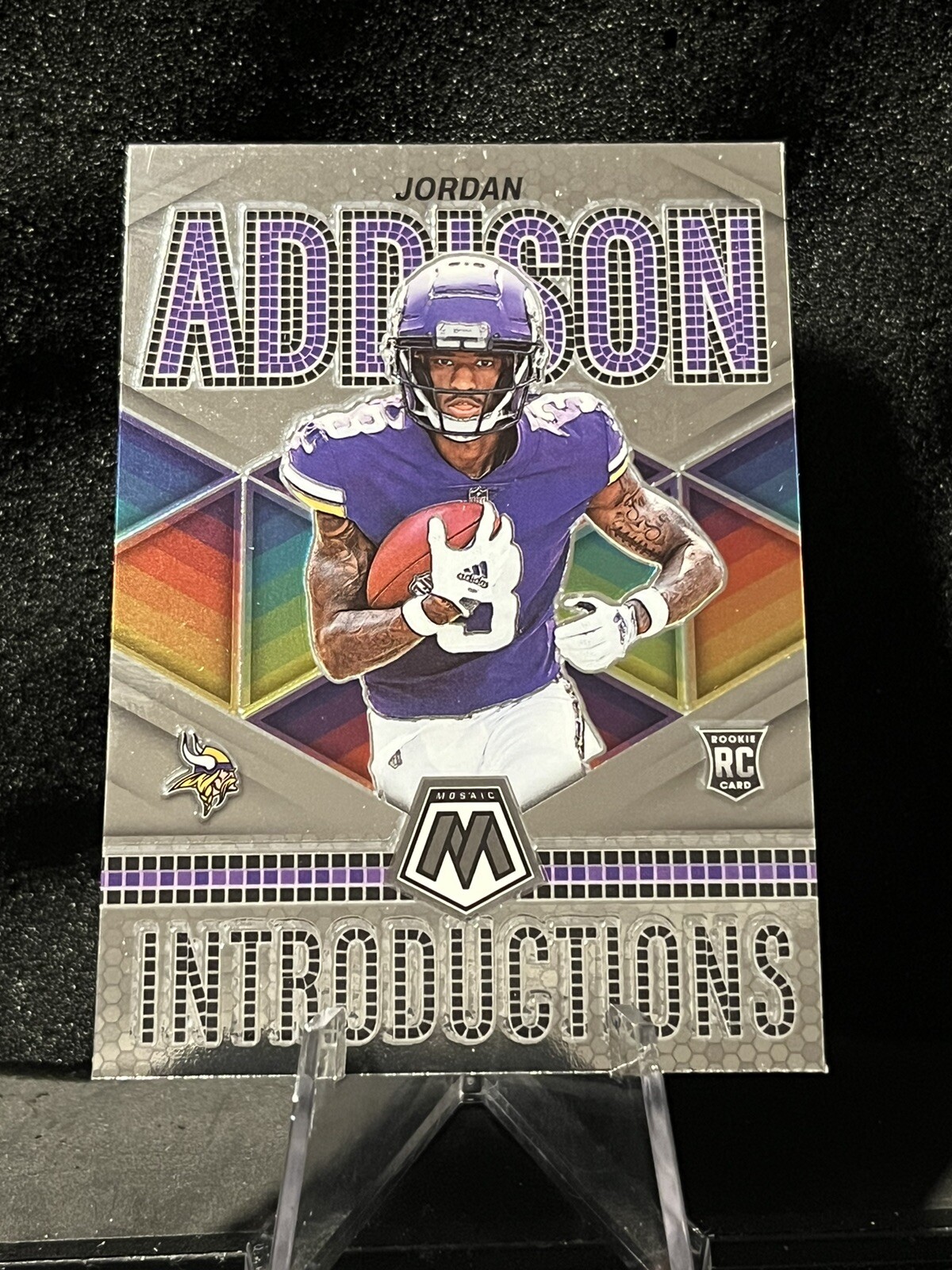 2023 Panini Mosaic Introductions Jordan Addison Rookie Vikings #I-9 C09