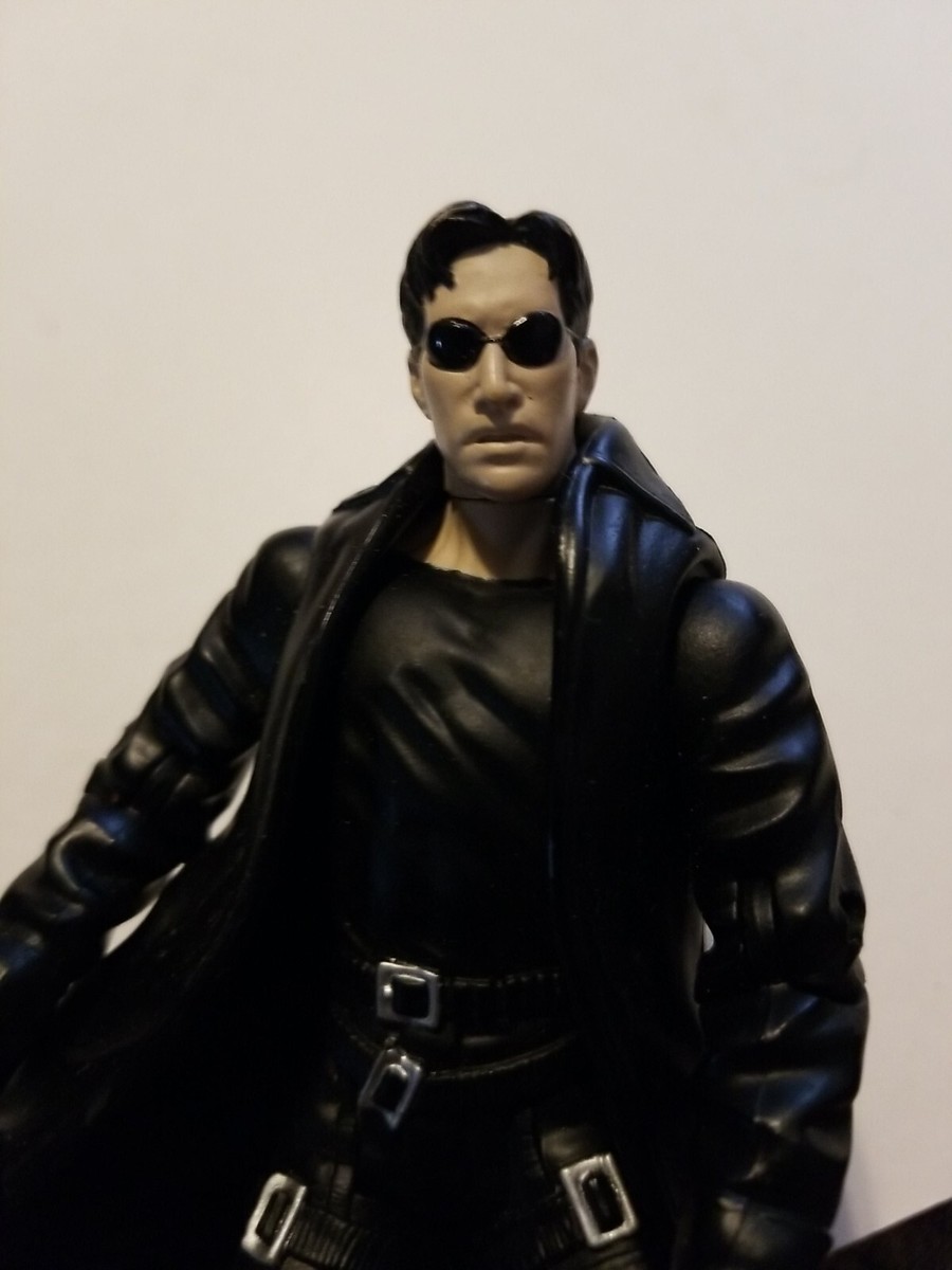 2000 N2 TOYS THE MATRIX SERIES 1 NEO BLACK COAT 6” LOOSE FIGURE NO