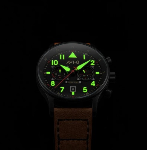 AVI-8 Hawker Hurricane Grey Dial Chronograph Quartz AV-4088-04 Men's Watch - Picture 7 of 7