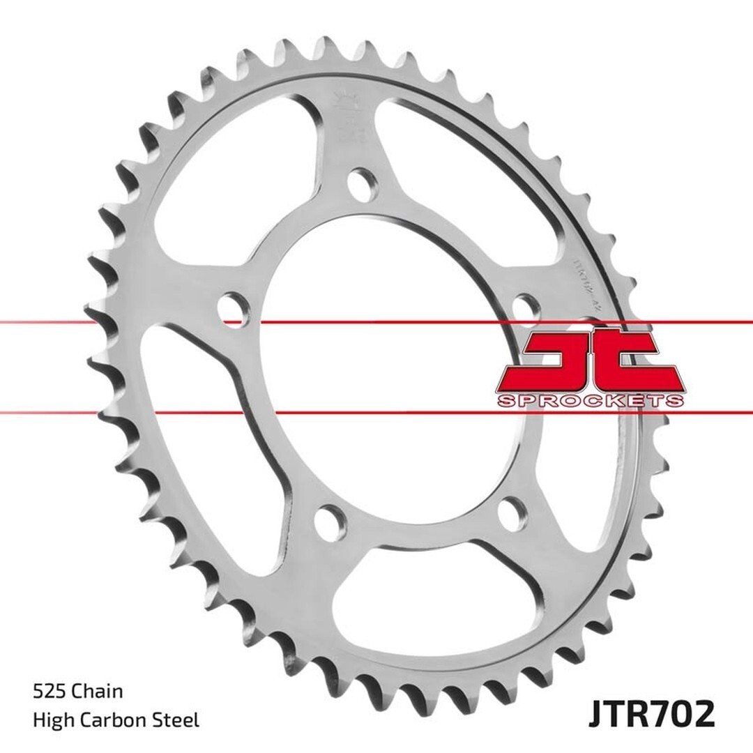 Pignon arriere JT 4363 avec denture 44 en acier carbone pour Shiver 750