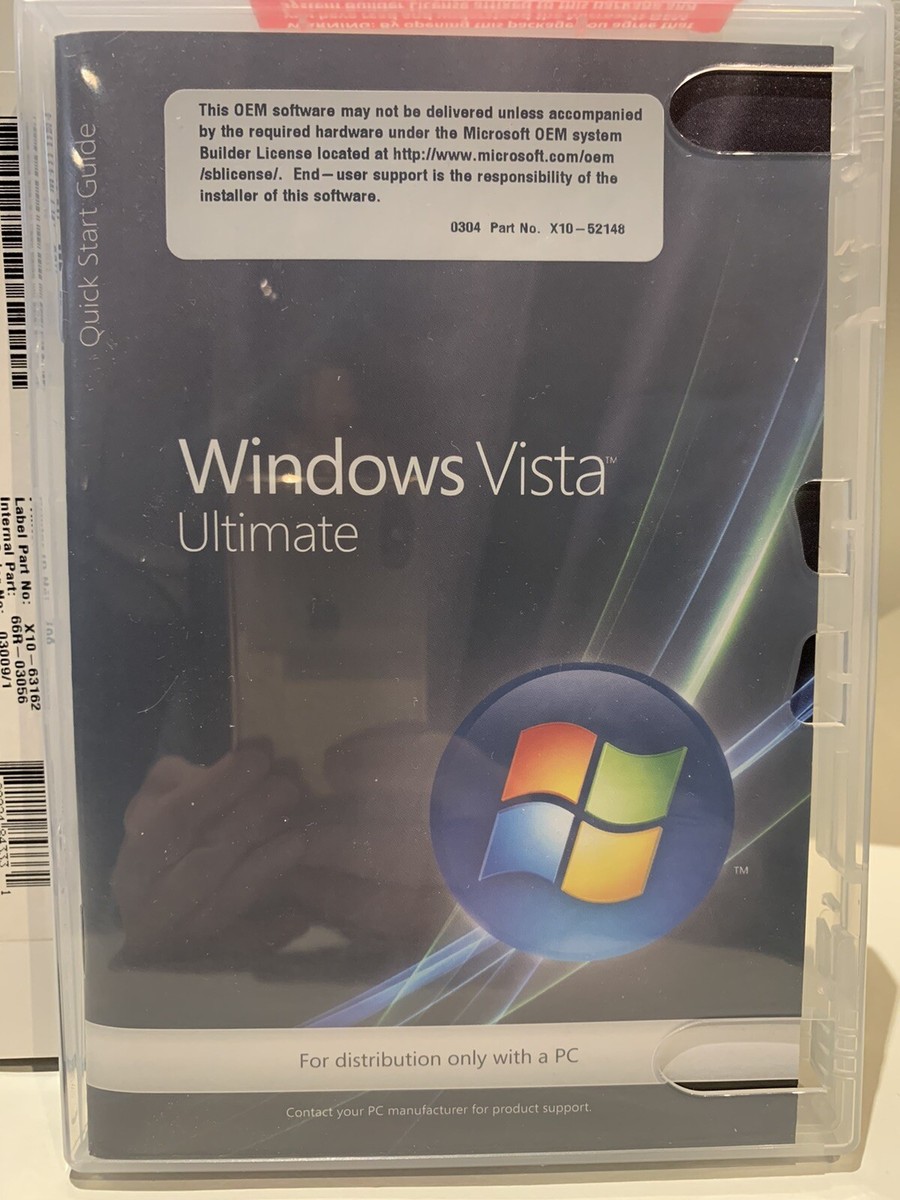 Microsoft Windows Vista Ultimate 64-bit for System Builders Microsoft Windows Vista Ultimate 64-bit for System Builders