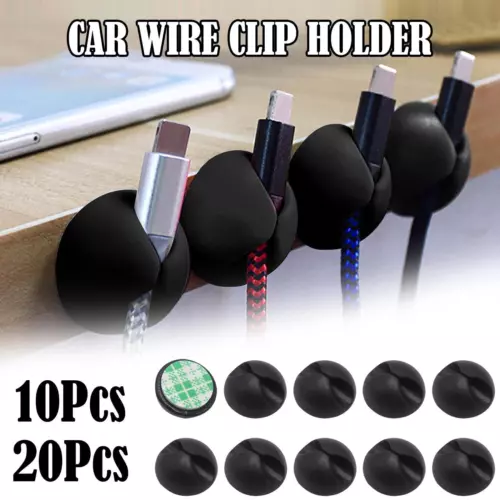 10/20 pezzi di clip per cavi, supporto per auto, morsetto autoadesivo, colo I3K2