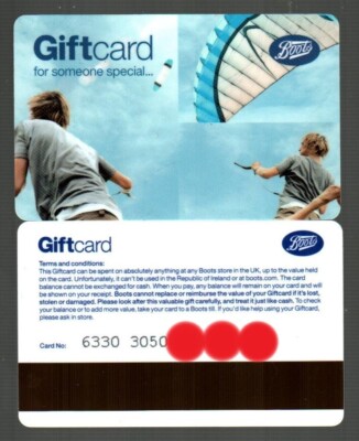 BOOTS ( UK ) Flying a Kite, Collectible Gift Card ( $0 ) V1