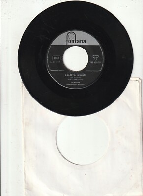 The Allisons Goodbye, Farewell ! (Are You Sure) Vinyl Single 7inch Fontana