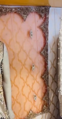 Pakistani style party Mehndi Lengha, Kashees, size medium, New, multi colour. - Picture 5 of 5