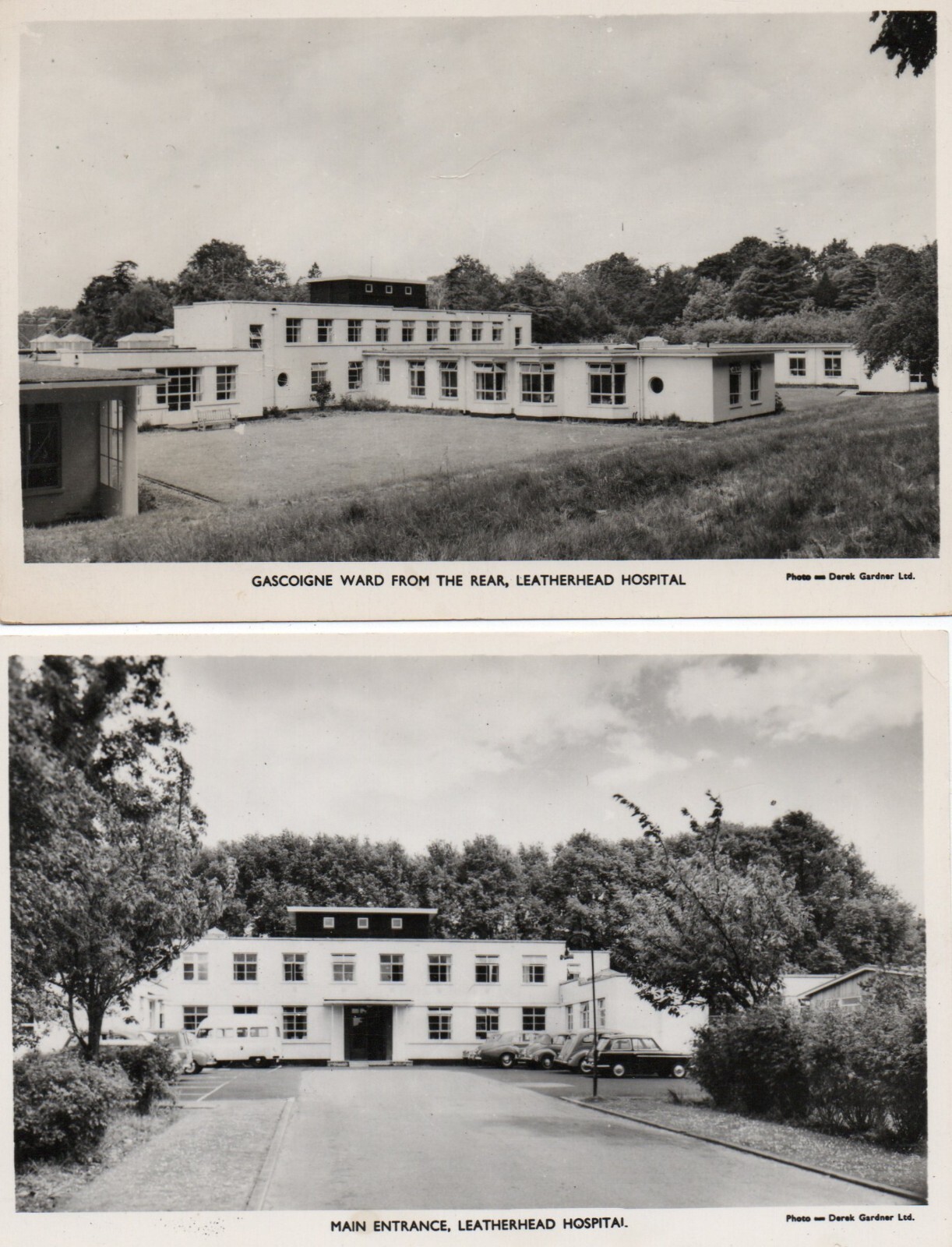 2 1970s RP POSTCARDS Gascoigne Ward & Main Entrance, Leatherhead