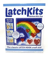 Latch Kits Hook Kit Rainbow Mini Rug 12 X 11 Kahootz Craft Gift