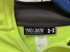 Under Armour Lime Yellow And Gray Full Zip Warmup Jacket; Pockets, Youth Medium  — photo 3