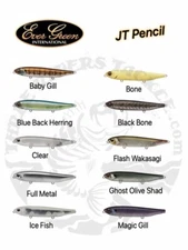 Evergreen  International JT-95 / JT-115 Pencil Topwater Bait - Choose Color