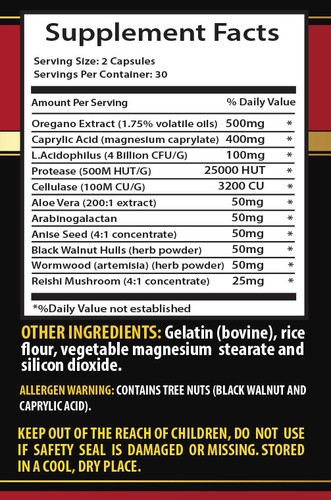 Wormwood oil - CANDIDA AWAY PLUS - immune support pills - 2 Bot - Afbeelding 2 van 12