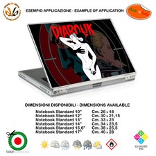 Diabolik cartoon sticker notebook tablet sticker comics print pvc 1pc