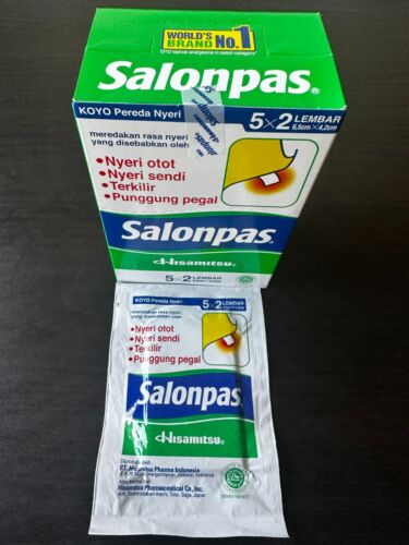 Salonpas Patches Pain Relieving 100 Patches Made in Indonesia Exp 12/2025 - Picture 2 of 2