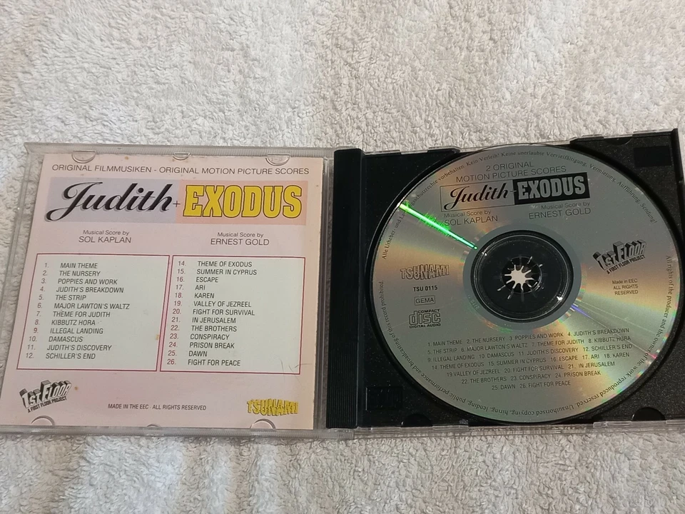 Banda sonora de la película Judith + Exodus 2 - CD - Sol Kaplan Ernest Gold Foto 2 de 4