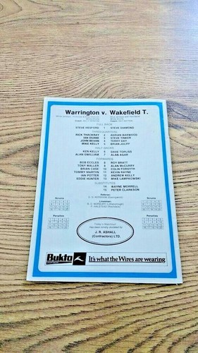 Warrington Rugby League Programmes 1976 - 2006 - Picture 79 of 117